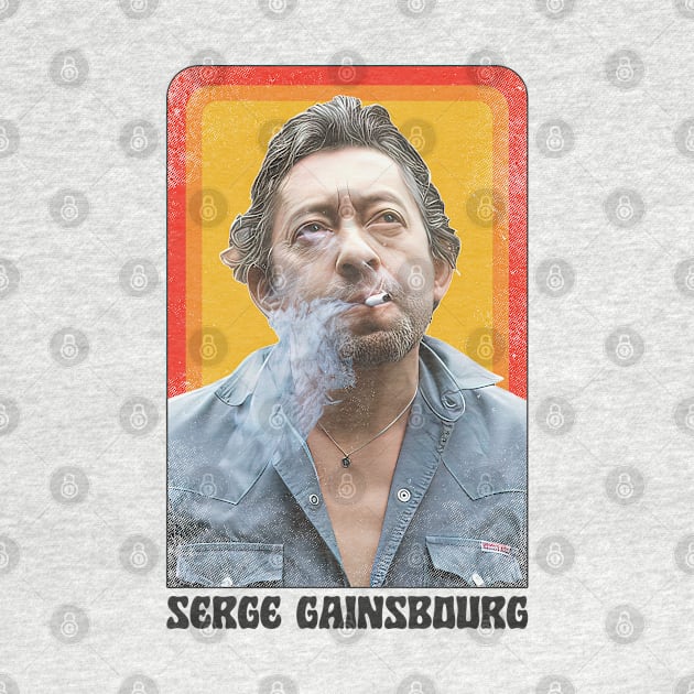 Serge Gainsbourg /\/ Retro Style Fan Art by DankFutura